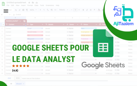 Google Sheets pour le Data Analyst